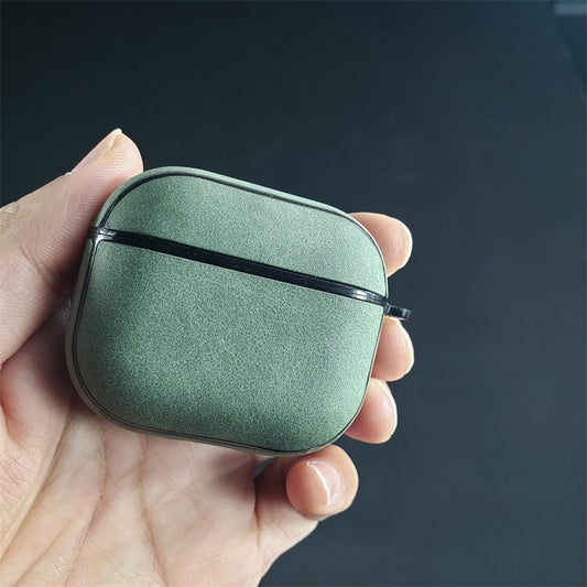 Suitable For Airpods3 Headset Leather Case Anti Plush Pure Wireless Bluetooth Headset Case Leather Apple 3 Protective Case